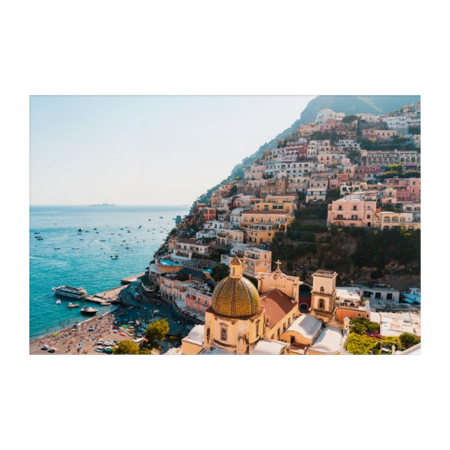 Coastline | Positano Italy, Cliffside Village Acrylic Print (Front)