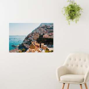 Coastline   Positano Italy, Cliffside Village Foam Board