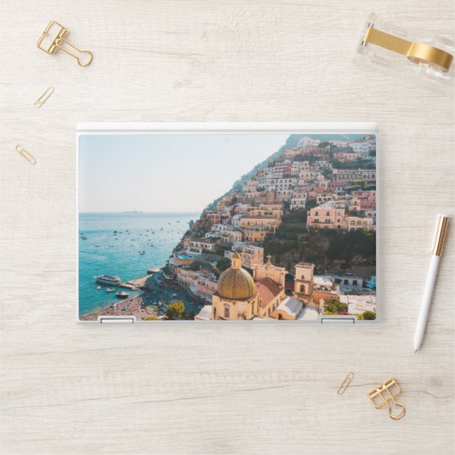 Coastline | Positano Italy, Cliffside Village HP Laptop Skin (Desk)