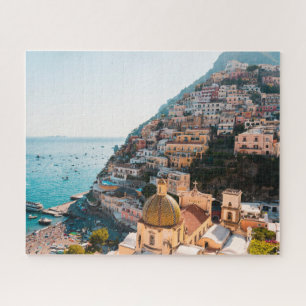Coastline Positano Italy, Cliffside Village Jigsaw Puzzle