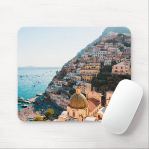 Coastline Positano Italy, Cliffside Village Mouse Pad