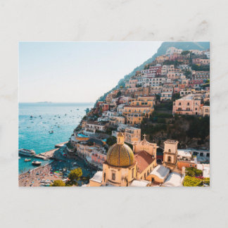 Coastline | Positano Italy, Cliffside Village Postcard