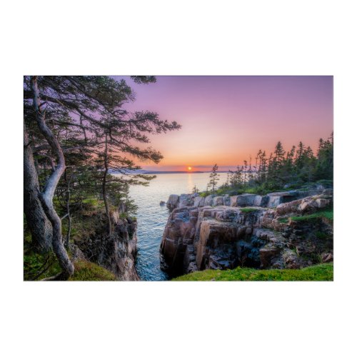 Coastline  Ravens Nest Acadia National Park Maine Acrylic Print