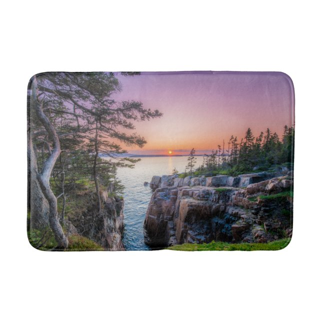 Coastline | Ravens Nest Acadia National Park Maine Bath Mat (Front)