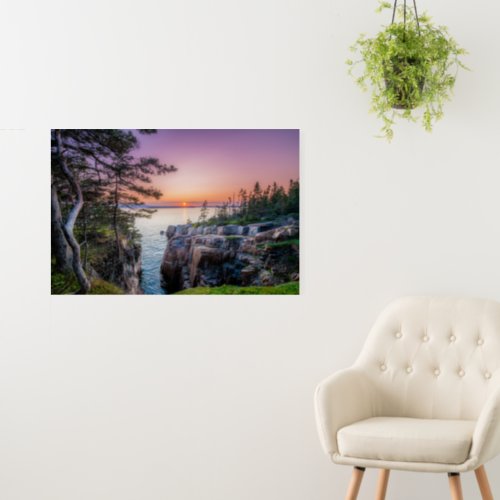 Coastline  Ravens Nest Acadia National Park Maine Foam Board