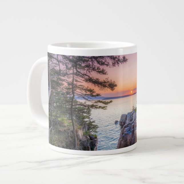 Coastline | Ravens Nest Acadia National Park Maine Giant Coffee Mug (Front Left)