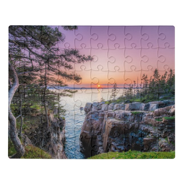 Coastline | Ravens Nest Acadia National Park Maine Jigsaw Puzzle (Puzzle Horizontal)