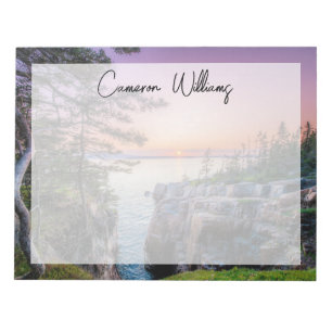 Coastline Ravens Nest Acadia National Park Maine Notepad