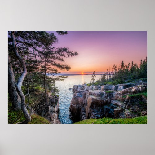 Coastline  Ravens Nest Acadia National Park Maine Poster