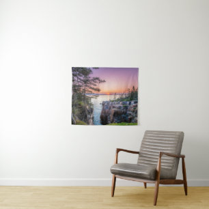 Coastline   Ravens Nest Acadia National Park Maine Tapestry