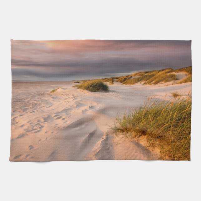 Coastline | Saltum Beach, Denmark Kitchen Towel (Horizontal)