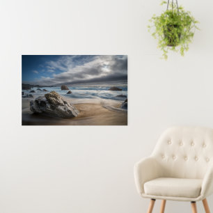 Coastline   Stormy Big Sur, California Foam Board