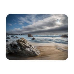 Coastline   Stormy Big Sur, California Magnet