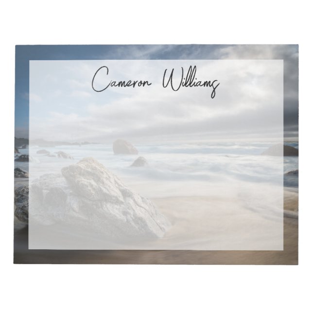 Coastline | Stormy Big Sur, California Notepad (Front)