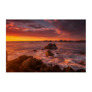 Coastline Sunset Pacific Grove Carmel California Acrylic Print