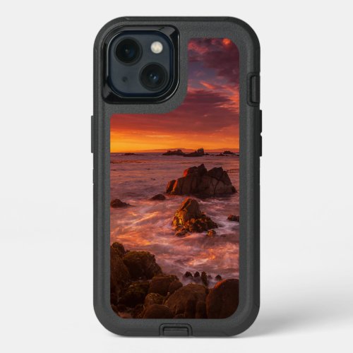 Coastline  Sunset Pacific Grove Carmel California iPhone 13 Case