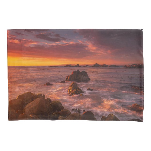Coastline | Sunset Pacific Grove Carmel California Pillow Case (Front)