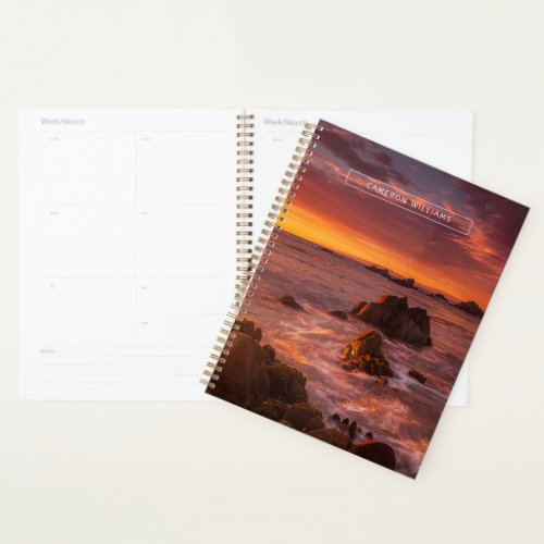 Coastline  Sunset Pacific Grove Carmel California Planner