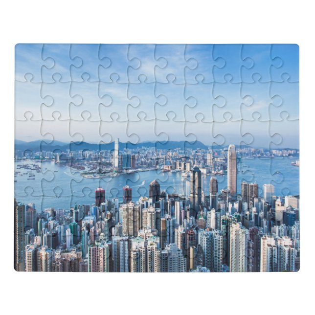 Coastline | Tsim Sha Tsu, Hong Kong Island, Asia Jigsaw Puzzle (Puzzle Horizontal)