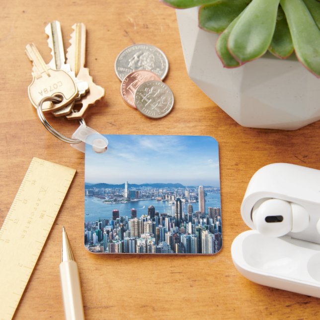 Coastline | Tsim Sha Tsu, Hong Kong Island, Asia Keychain (Desk)