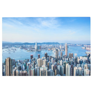 Coastline   Tsim Sha Tsu, Hong Kong Island, Asia Metal Print