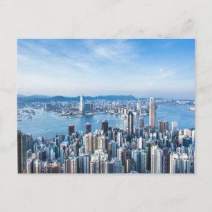 Coastline Tsim Sha Tsu, Hong Kong Island, Asia Postcard