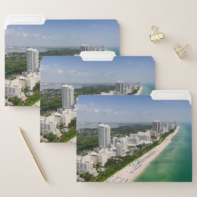 Coastline | Urban Beach, Miami, Florida File Folder (Set)