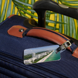 Coastline   Urban Beach, Miami, Florida Luggage Tag
