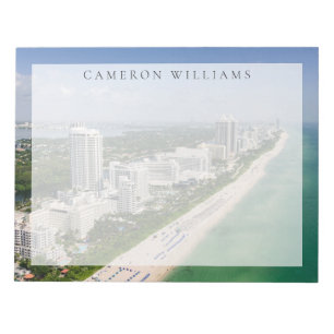 Coastline Urban Beach, Miami, Florida Notepad