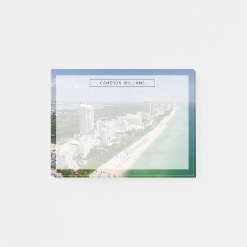 Coastline  Urban Beach Miami Florida Post_it Notes