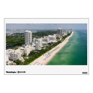 Coastline Urban Beach, Miami, Florida Wall Decal