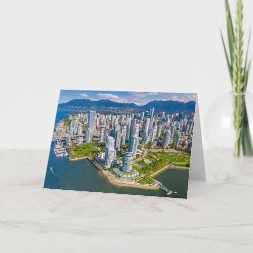 Coastline  Vancouver British Columbia Canada Card