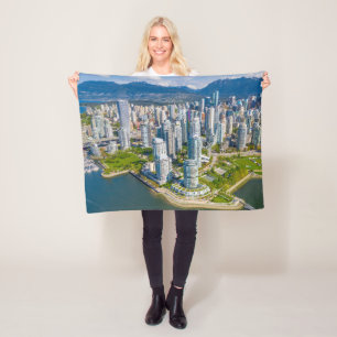 Coastline Vancouver, British Columbia, Canada Fleece Blanket