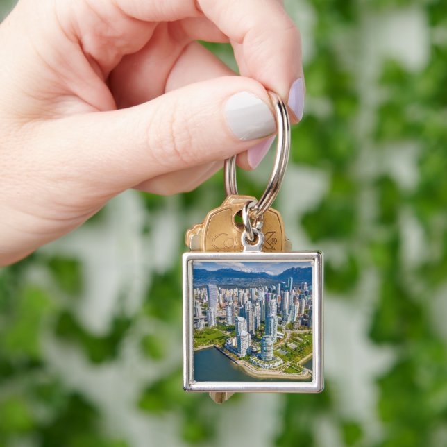 Coastline | Vancouver, British Columbia, Canada Keychain (Hand)