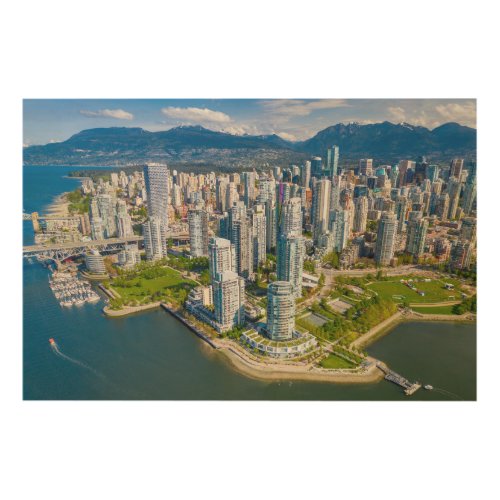 Coastline  Vancouver British Columbia Canada Wood Wall Art