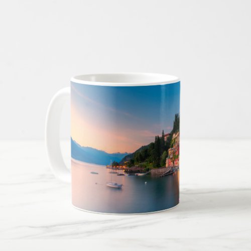 Coastline  Varenna Lombardy Italy Coffee Mug