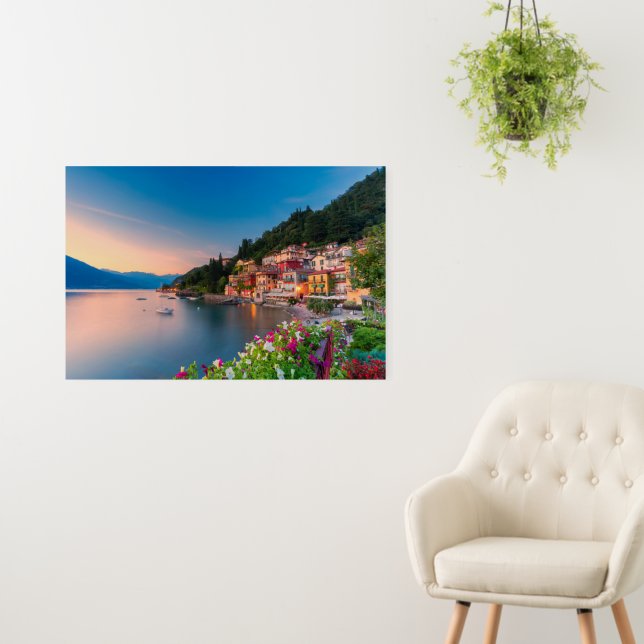 Coastline | Varenna, Lombardy, Italy Foam Board (In Situ (Wall))