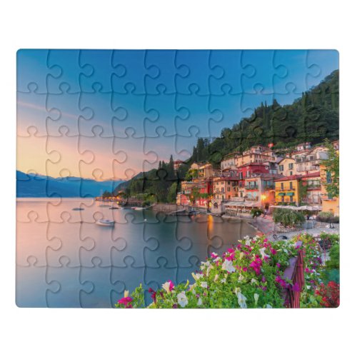 Coastline  Varenna Lombardy Italy Jigsaw Puzzle