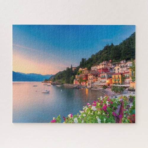 Coastline  Varenna Lombardy Italy Jigsaw Puzzle