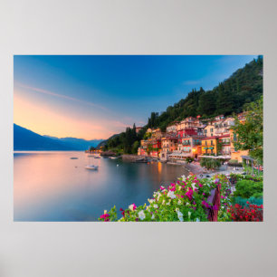 Coastline Varenna, Lombardy, Italy Poster