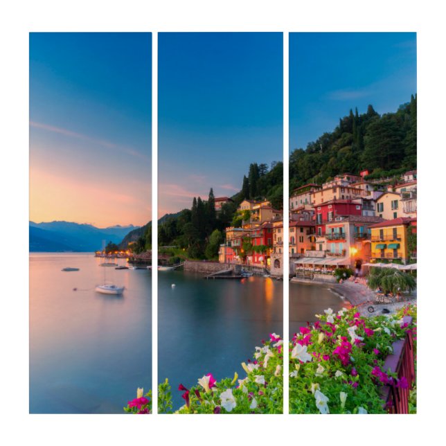 Coastline | Varenna, Lombardy, Italy Triptych (Front)