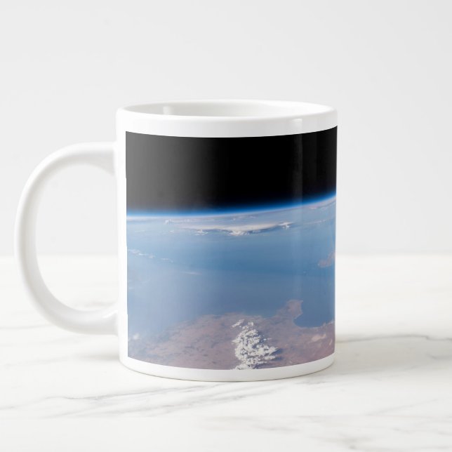 Coasts Of Tunisia And Libya And Island Of Sicily Giant Coffee Mug (Left)