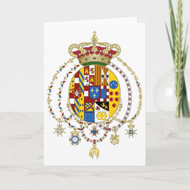 Coat  Arms Kingdom of Two Sicilies Official Italy Card (Front)