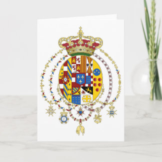 Coat  Arms Kingdom of Two Sicilies Official Italy Card