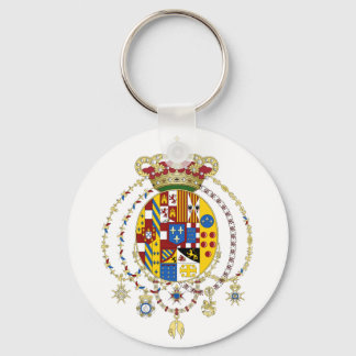 Coat  Arms Kingdom of Two Sicilies Official Italy Keychain
