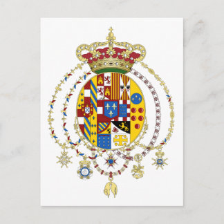 Coat  Arms Kingdom of Two Sicilies Official Italy Postcard