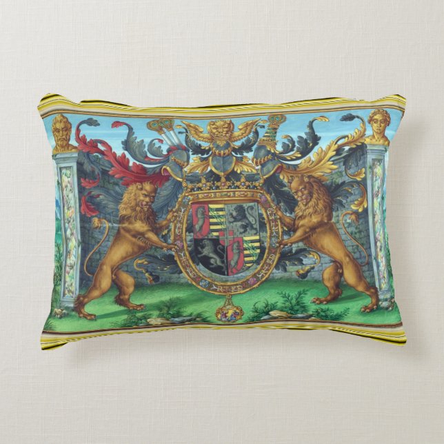 Coat of Arms Accent Pillow (Front)
