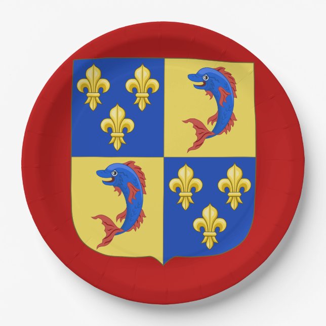 Coat of Arms, add name Paper Plates (Front)