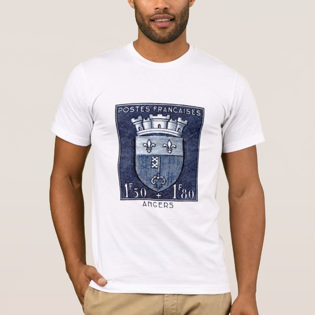 Coat of Arms, Angers France T-Shirt (Front)