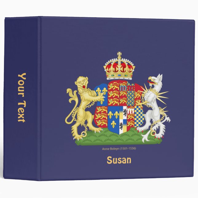 Coat of Arms Anne Boleyn Binder (Front/Spine)